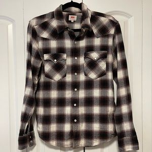 Levi’s Brown Cream Flannel